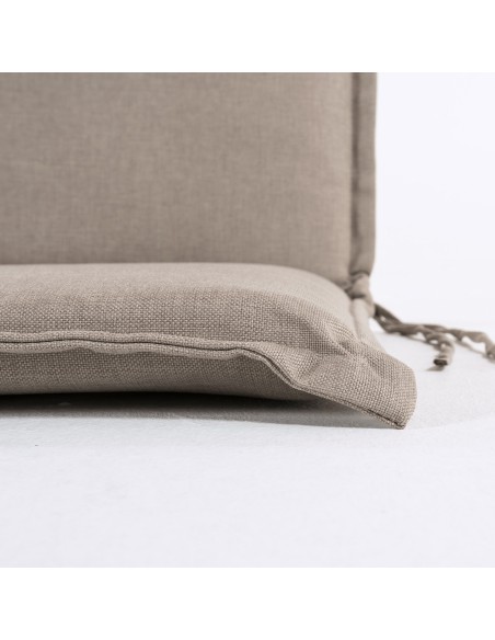 Cojin con respaldo para sillon apilable de jardin olefin marron tostado - Pack 6 unidades Cojin con respaldo para sillon apilable de jardin olefin marron tostado - Pack 6 unidades