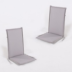 Almofada com encosto para cadeira empalhavel de jardim de pedra padrao - pack de 2 unidades 2