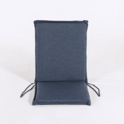 Almofada de posicao de cadeira de teca para olefina azul de jardim 2