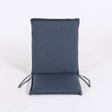 Almofada de posicao de cadeira de teca para olefina azul de jardim - pack de 2 unidades