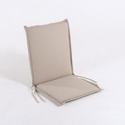 Coussin de positions de chaise en teck pour jardin oléfine brun tan
