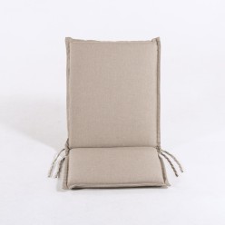 Almofada de posicoes de cadeira de teca para castanho bronzeado de olefina de jardim 2