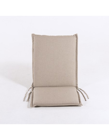 Almofada de posicao de cadeira de teca para olefina de jardim marrom torrado - pack de 6 unidades