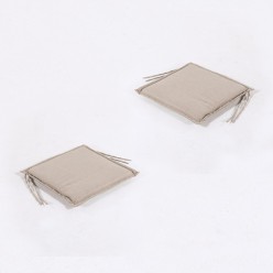 Almofada para cadeira de jardim de olefina marrom tostada - pack de 2 unidades 2