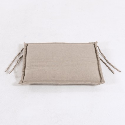 Coussin de chaise de jardin en teck brun olefine grille - paquet de 6