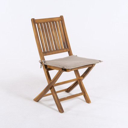 Cojin para silla de teca de jardin olefin marron tostado - Pack 6 unidades