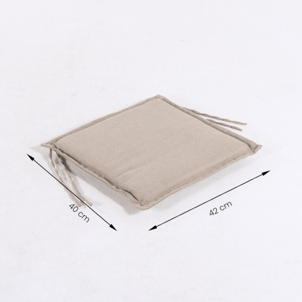 Cojin para silla de teca de jardin olefin marron tostado - Pack 6 unidades