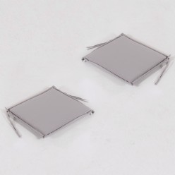 Almofada de assento de cadeira de teca para pedra padrao de jardim pack de 2 unidades 2