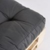 Canapé palette et coussins d'assise et de dossier Olefin gris - Pack 2 unités