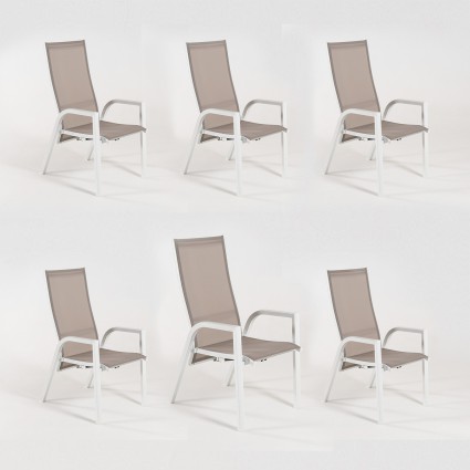 Fauteuil de jardin inclinable Laver - Pack 6 unites