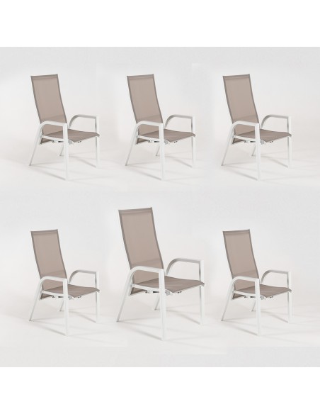 Fauteuil de jardin inclinable Laver - Pack 6 unites