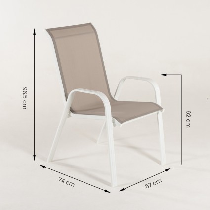 Fauteuil de terrasse empilable Malmo Laver