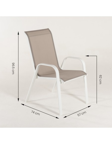 Fauteuil de terrasse empilable Malmo Laver