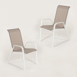 Sillon de terraza apilable Malmo Laver - Pack 2 unidades 2