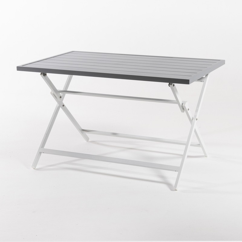 Table d'exterieur pliante en aluminium Laver 120 cm