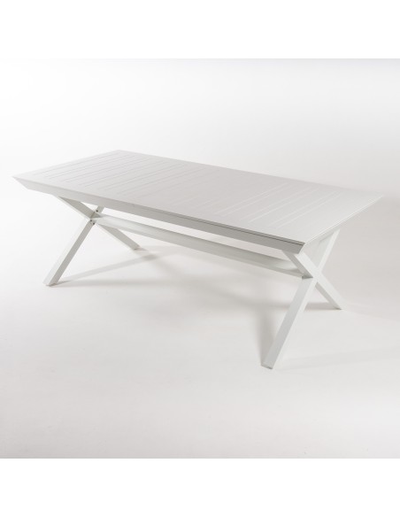 Table d'exterieur avec pieds en X extensible 215-295 Laver