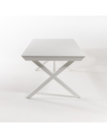Table d'exterieur avec pieds en X extensible 215-295 Laver