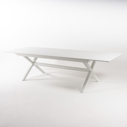 Table d'exterieur avec pieds en X extensible 215-295 Laver