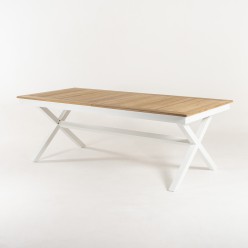 Mesa ao ar livre com pes em x extensivel 220-280 Laver