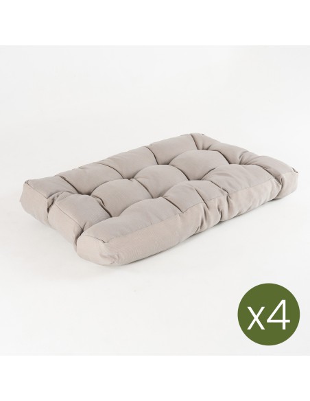 Cojin asiento para palet  capuccino - Pack 4 unidades