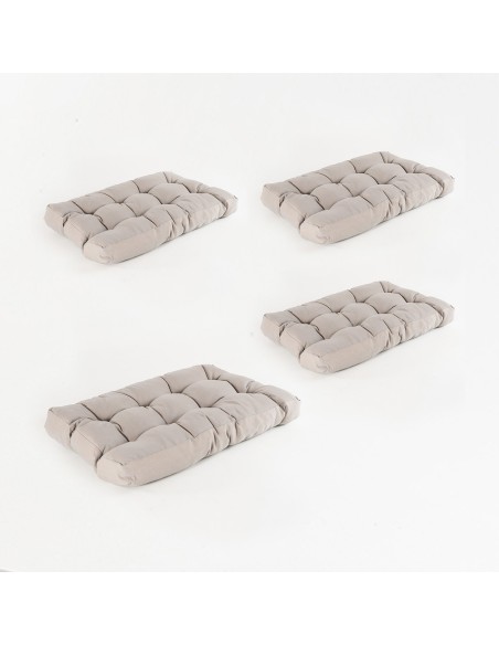Cojin asiento para palet  capuccino - Pack 4 unidades