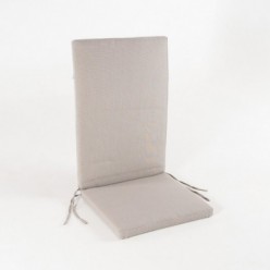 Almofada para cadeira reclinável de jardim lux cappuccino cor, repelente de água e removível, Tamanho 114x48x5 cm