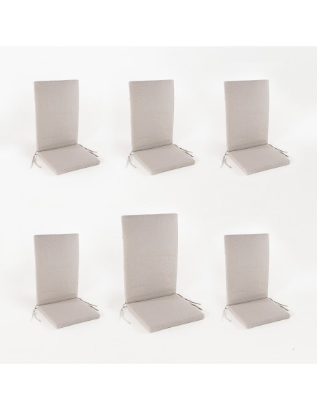 Cojin posiciones de jardin lux capuccino - Pack 6 unidades