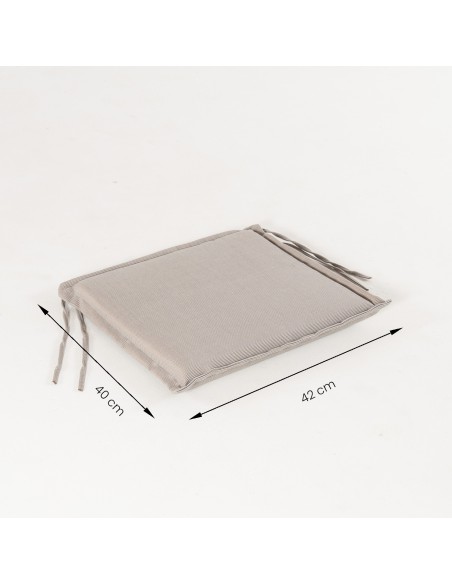 Cojin para silla de teca para jardin lux capuccino