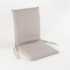 Coussin de position de chaise en teck pour cappuccino de jardin lux