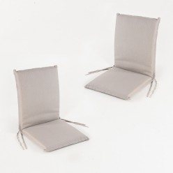 Cojin posiciones silla de teca para jardin lux capuccino - Pack 2 unidades 2