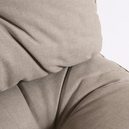 Sofa de palets y cojines asiento y respaldo olefin marron tostado - Pack 2 unidades