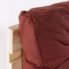 Sofa de palets y cojines asiento y respaldo olefin rojo - Pack 2 unidades