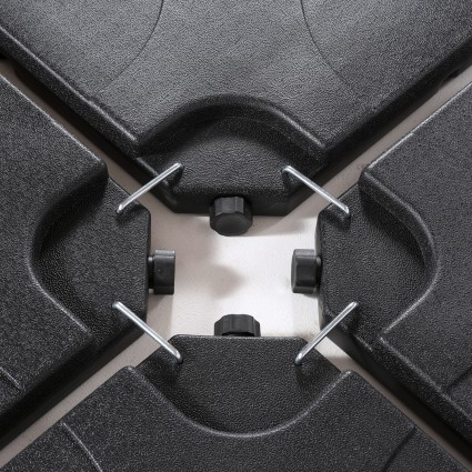 Base de parasol 4 piezas rellenables