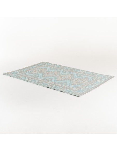 Tapete de jardim 120x180 cm Kazak luz azul e cinza claro