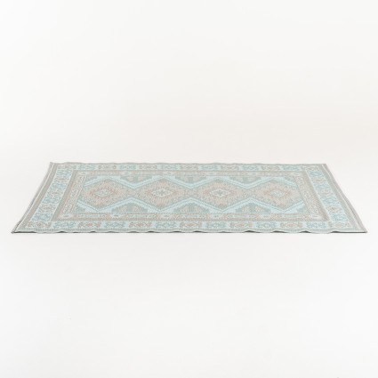 Tapete ao ar livre 180x270 cm Kazak luz azul e cinza claro