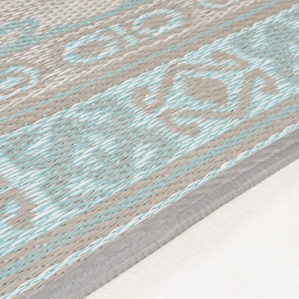 Tapete ao ar livre 180x270 cm Kazak luz azul e cinza claro