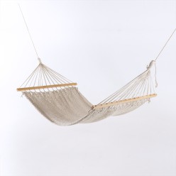 Hamaca para exterior de algodon color crudo
