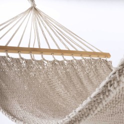 Hamaca para exterior de algodon color crudo 2