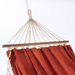 Hamaca para exterior de algodon color rojo 2