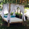 Cama Balinesa reclinable para jardín