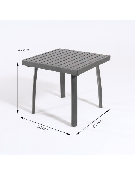 Conjunto ao ar livre, 2 poltronas reclinadas, 2 Apoio para os pes e 1 mesa central