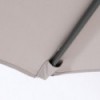Parasol fijo de exterior redondo 300 cm gris claro