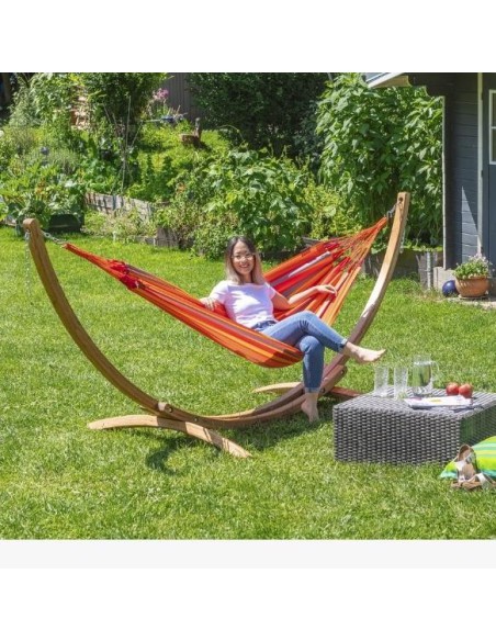 Hamac d'exterieur simple en orange