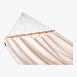 Hamaca para exterior individual con barra color blanca  La siesta 2