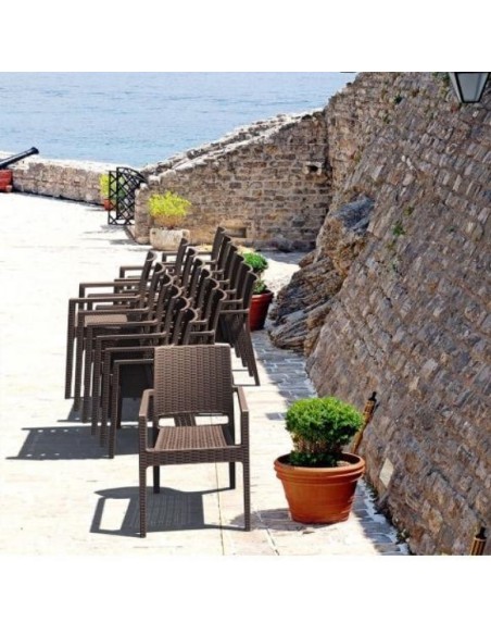 Sillón para terraza apilable Inca