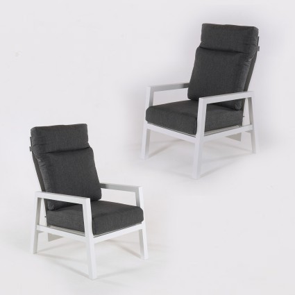 Laver-Pack 2 chaises longues inclinables