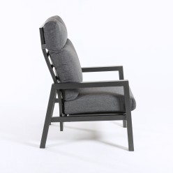 Fauteuil de jardin de style detente Fauteuil relax anthracite 2