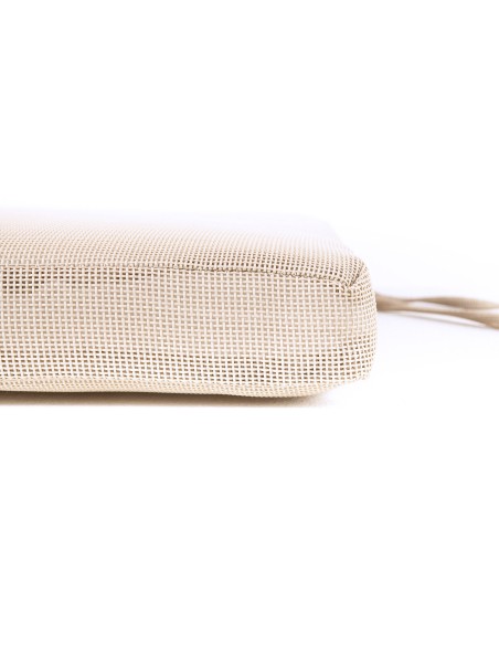 Coussin exterieur textilene sable