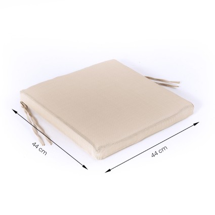 Cojin de exterior textilene arena - Pack 6 unidades