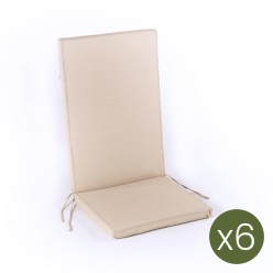 Almofada de jardim areia textilene - pack de 6 unidades